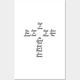 Jesus Loves You Cross Posters and Art